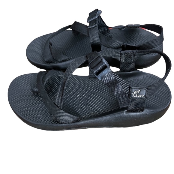 CHACO Men’s Sandal Blk Size 12 Slight Wear at Heel and Sole Still Plenty of Life - Picture 4 of 12